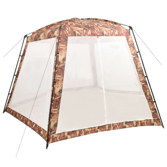 Tenda per Piscina in Tessuto 500x433x250 cm Mimetica - homemem39
