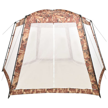 Tenda per Piscina in Tessuto 500x433x250 cm Mimetica - homemem39