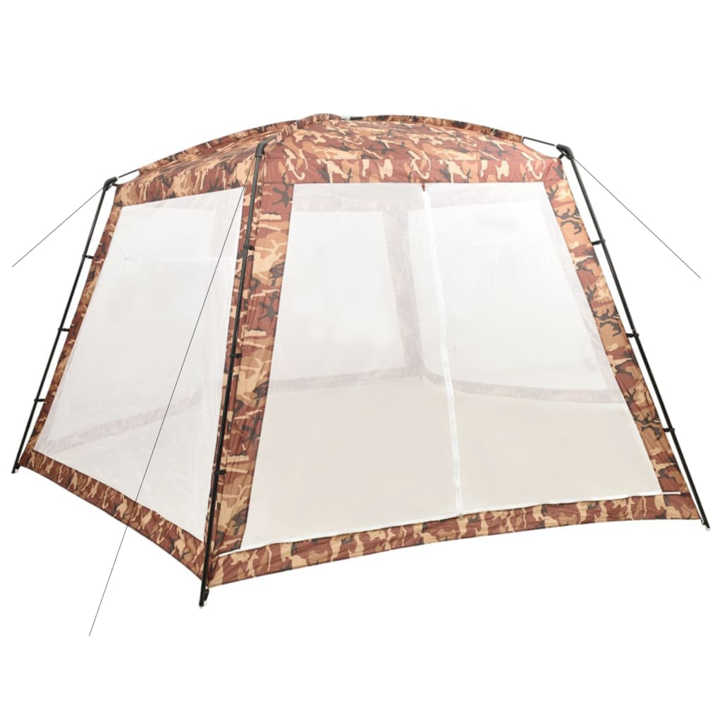 Tenda per Piscina in Tessuto 660x580x250 cm Mimetica - homemem39