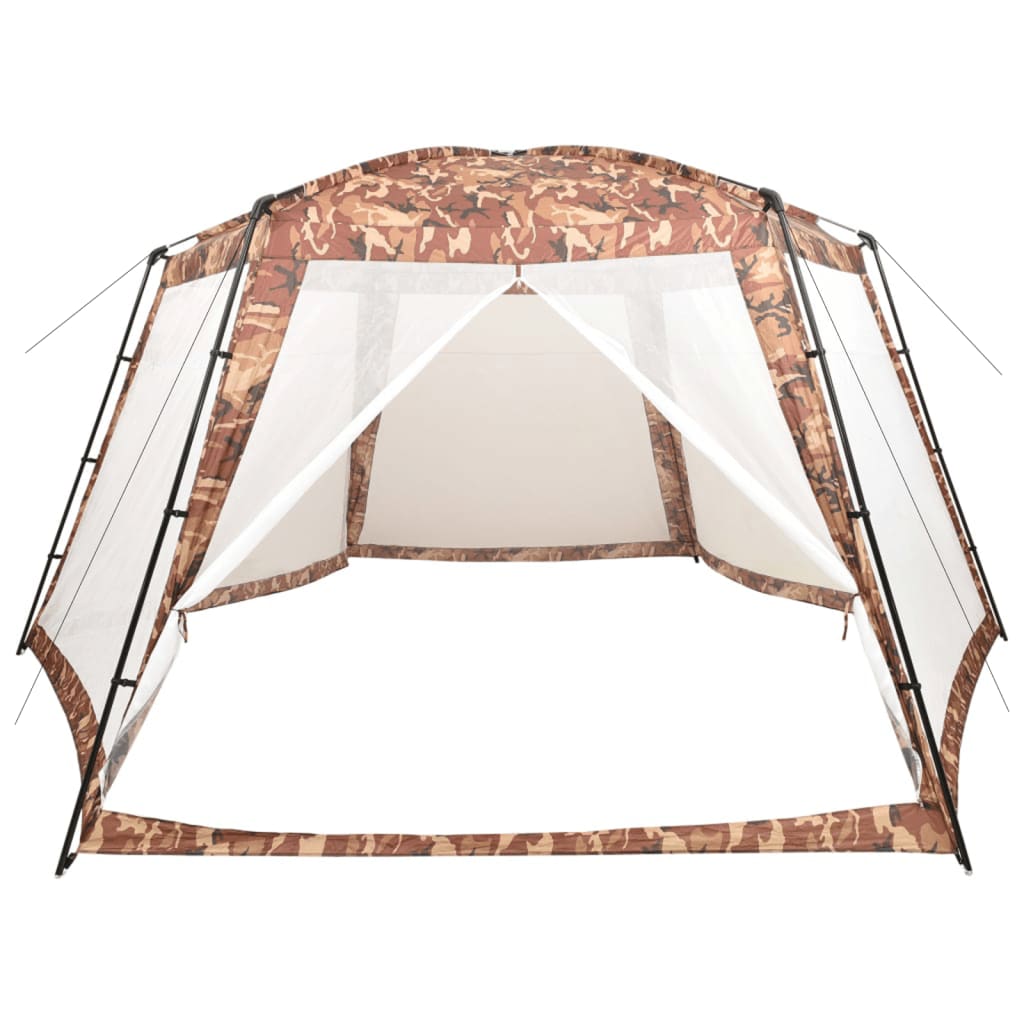 Tenda per Piscina in Tessuto 660x580x250 cm Mimetica - homemem39