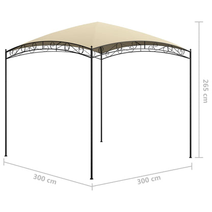 Gazebo 3x3x2,65 m Crema 180 g/m² - homemem39