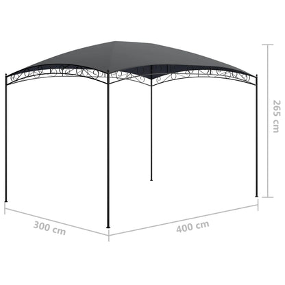 Gazebo 3x4x2,65 m Antracite 180 g/m² - homemem39