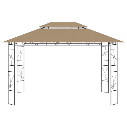 Gazebo 4x3x2,7 m Grigio Talpa 160 g/m² - homemem39