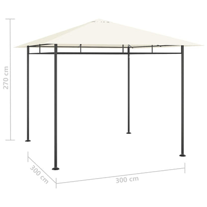 Gazebo 3x3x2,7 m Crema 180 g/m² - homemem39