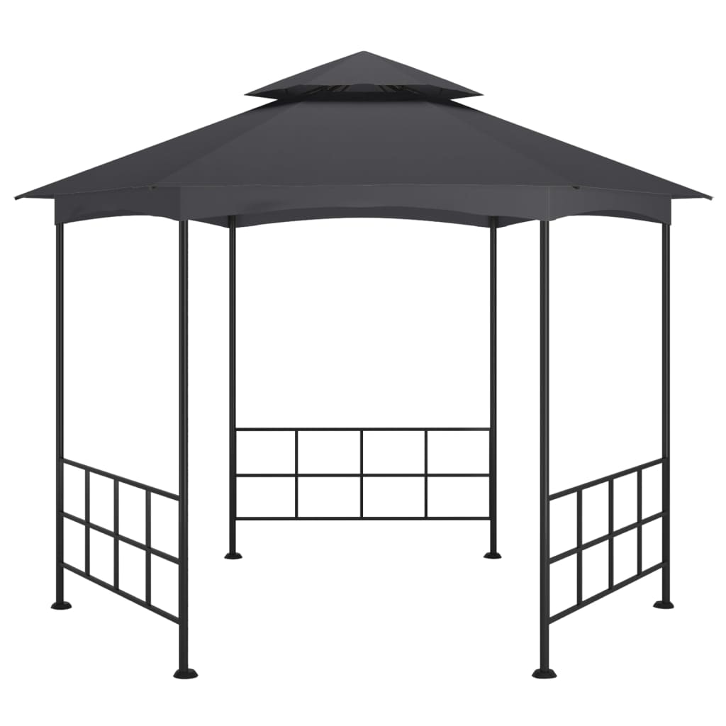 Gazebo con Pareti Laterali 3,1x2,7 m Antracite - homemem39