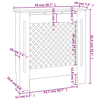 Copertura per Radiatore in MDF 78 cm - homemem39