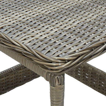 Tavolo da Giardino Marrone 45x45x46,5 cm in Polyrattan - homemem39