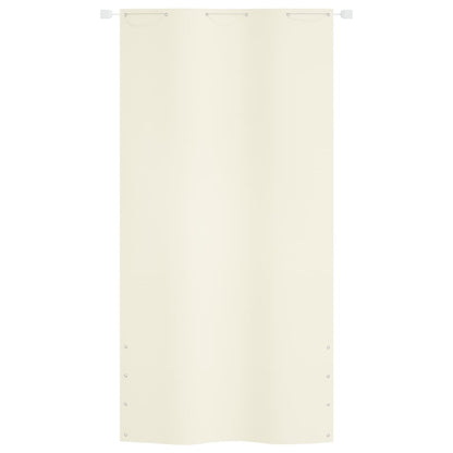 Paravento per Balcone Crema 120x240 cm in Tessuto Oxford - homemem39