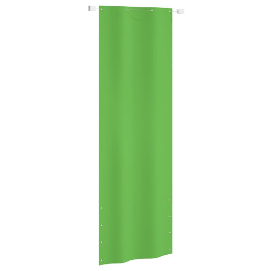 Paravento per Balcone Verde Chiaro 80x240 cm in Tessuto Oxford - homemem39