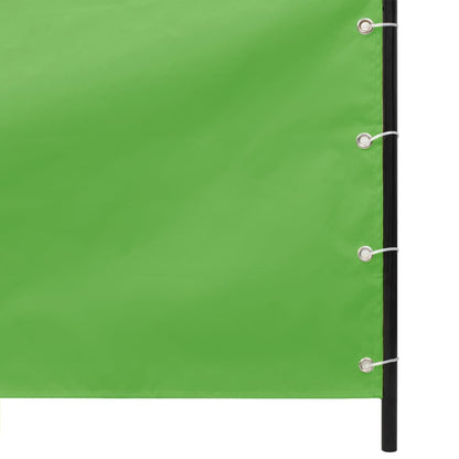 Paravento per Balcone Verde Chiaro 80x240 cm in Tessuto Oxford - homemem39