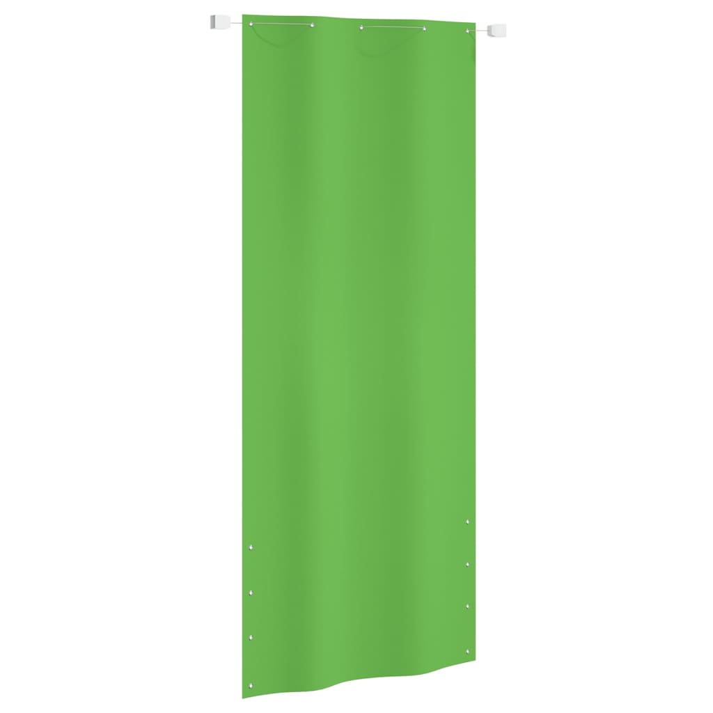 Paravento per Balcone Verde Chiaro 100x240 cm in Tessuto Oxford - homemem39