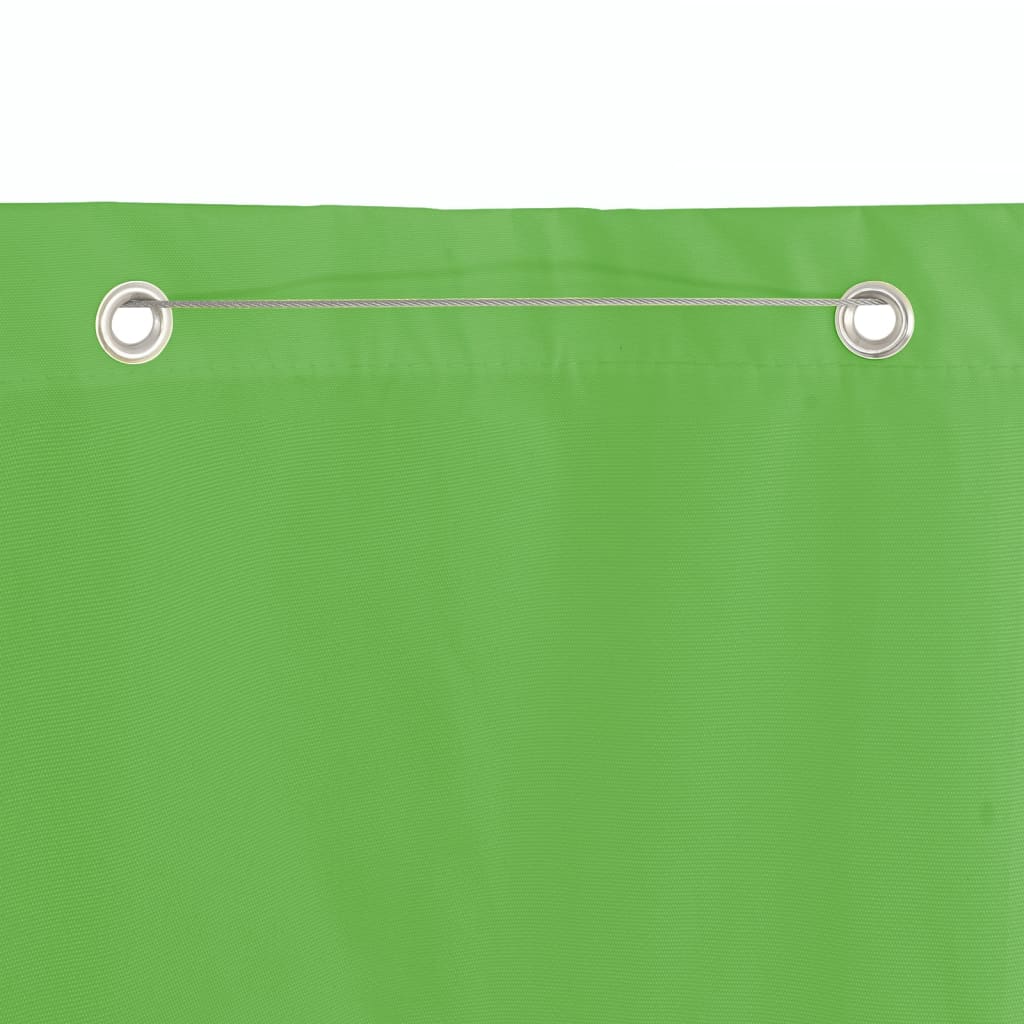 Paravento per Balcone Verde Chiaro 100x240 cm in Tessuto Oxford - homemem39