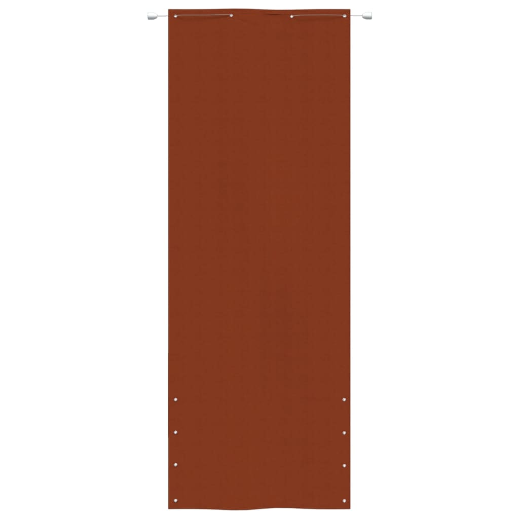 Paravento per Balcone Terracotta 80x240 cm in Tessuto Oxford - homemem39