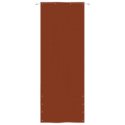 Paravento per Balcone Terracotta 80x240 cm in Tessuto Oxford - homemem39