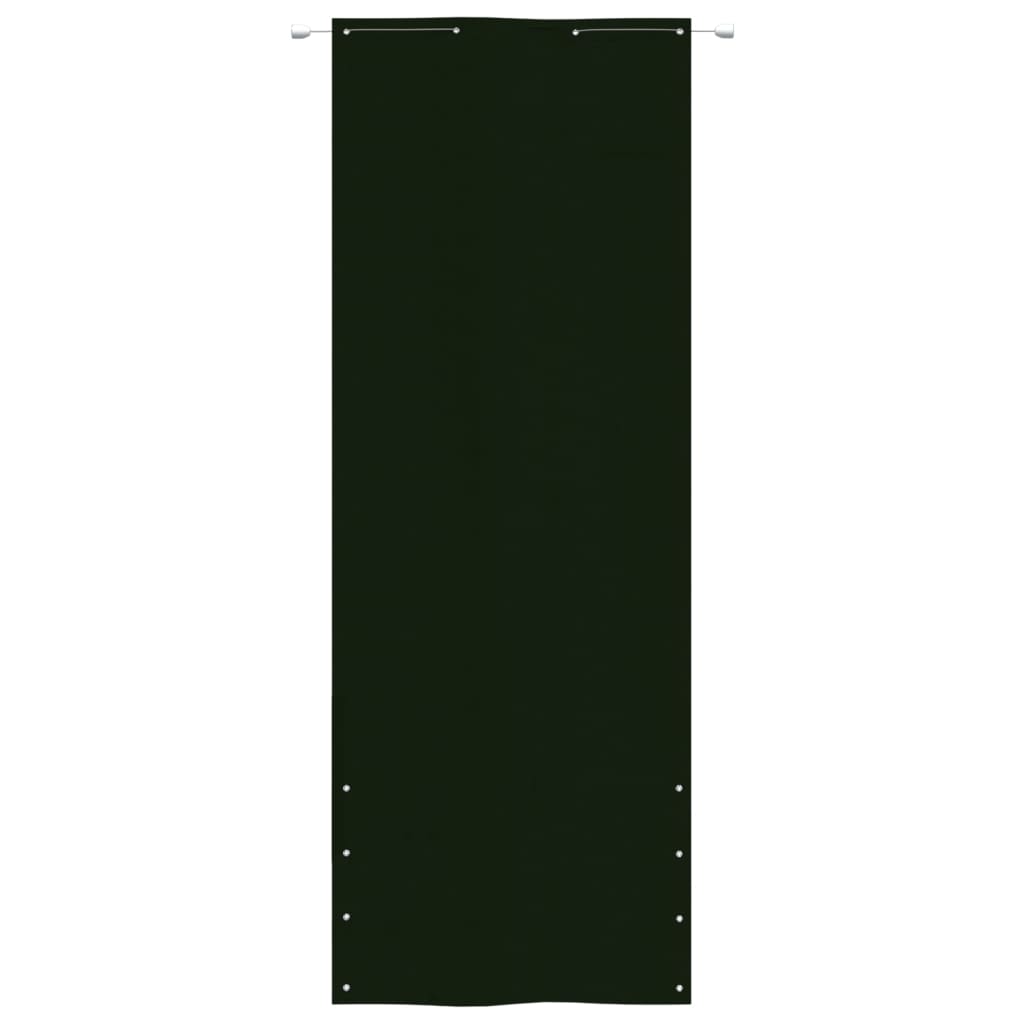 Paravento per Balcone Verde Scuro 80x240 cm in Tessuto Oxford - homemem39