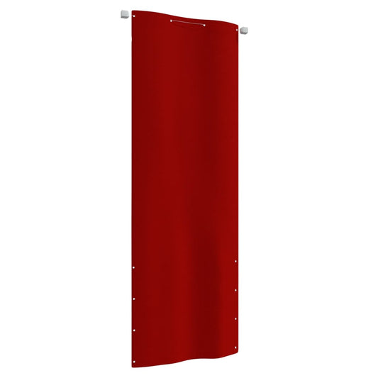 Paravento per Balcone Rosso 80x240 cm in Tessuto Oxford - homemem39