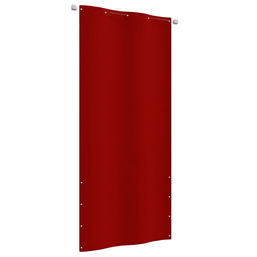 Paravento per Balcone Rosso 100x240 cm in Tessuto Oxford - homemem39