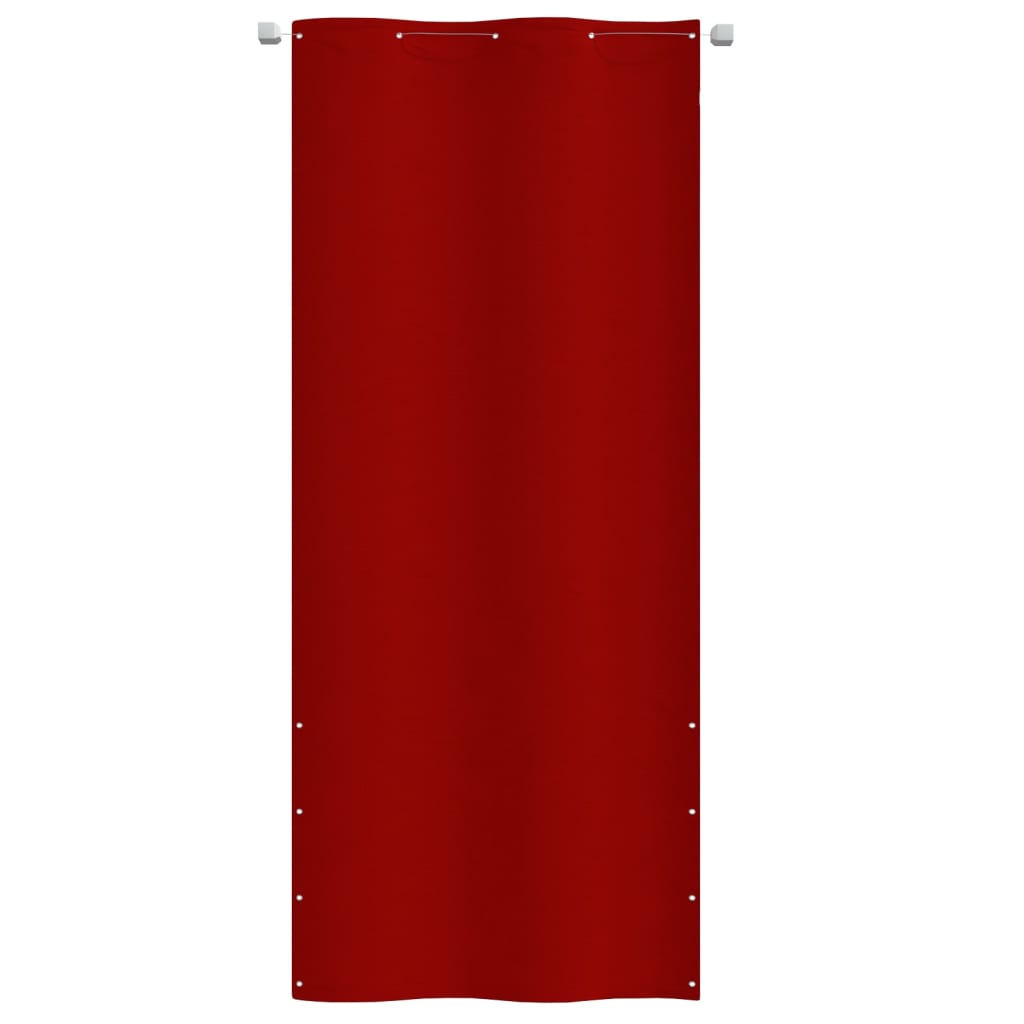 Paravento per Balcone Rosso 100x240 cm in Tessuto Oxford - homemem39