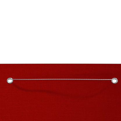 Paravento per Balcone Rosso 120x240 cm in Tessuto Oxford - homemem39