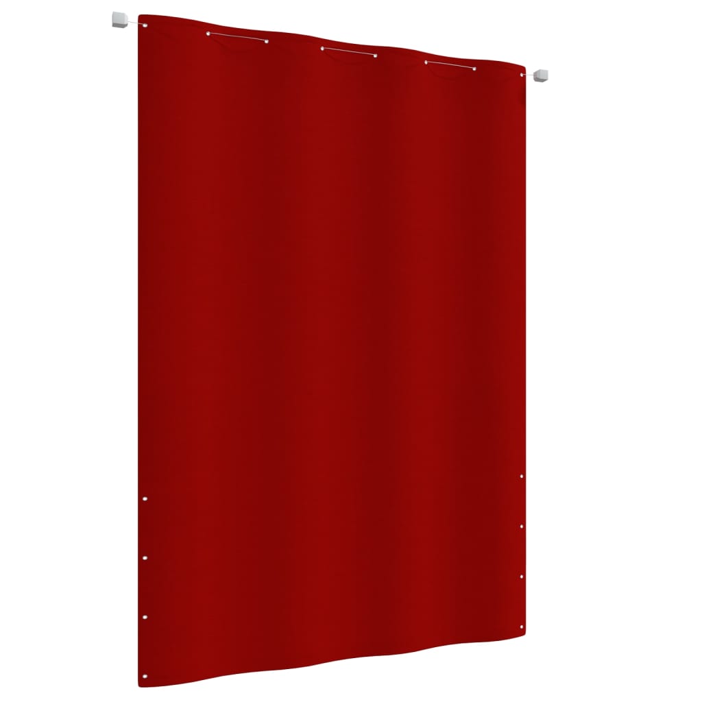 Paravento per Balcone Rosso 160x240 cm in Tessuto Oxford - homemem39