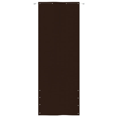 Paravento per Balcone Marrone 80x240 cm in Tessuto Oxford - homemem39