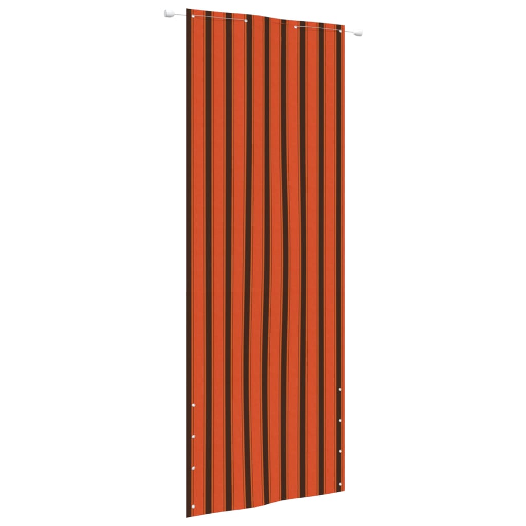 Paravento Balcone Arancione e Marrone 80x240 cm Tessuto Oxford - homemem39