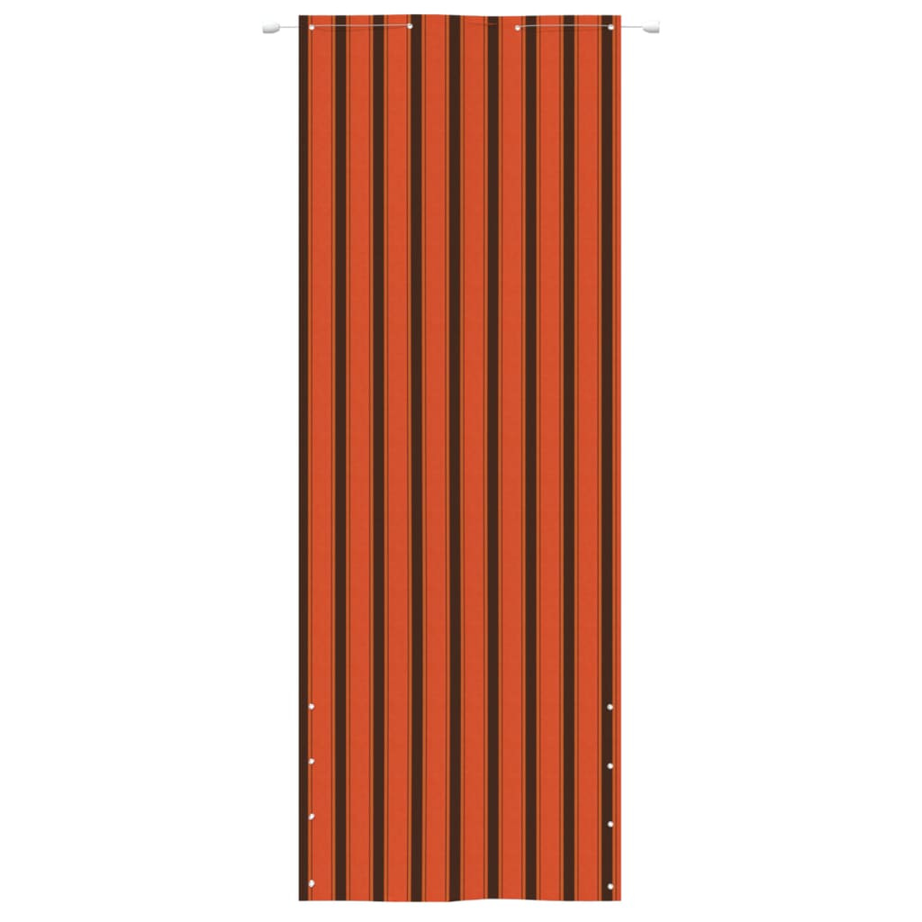 Paravento Balcone Arancione e Marrone 80x240 cm Tessuto Oxford - homemem39