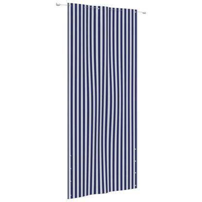 Paravento per Balcone Blu e Bianco 120x240 cm in Tessuto Oxford - homemem39