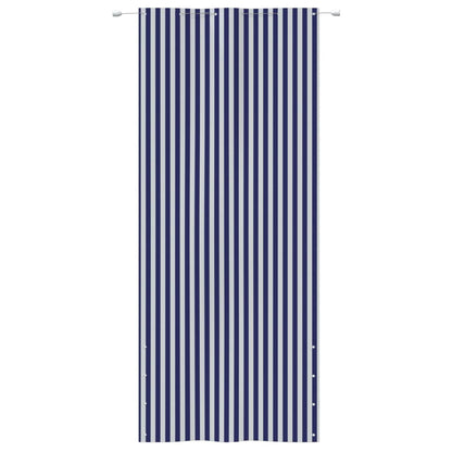 Paravento per Balcone Blu e Bianco 120x240 cm in Tessuto Oxford - homemem39