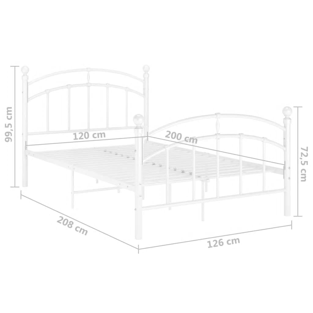 Giroletto Bianco in Metallo 120x200 cm - homemem39