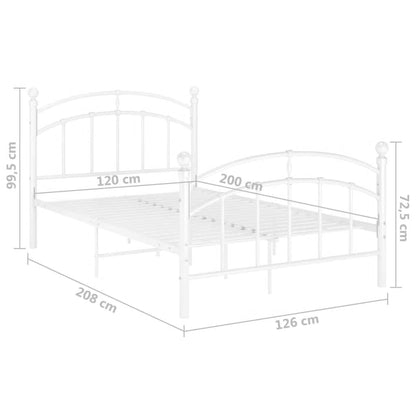 Giroletto Bianco in Metallo 120x200 cm - homemem39