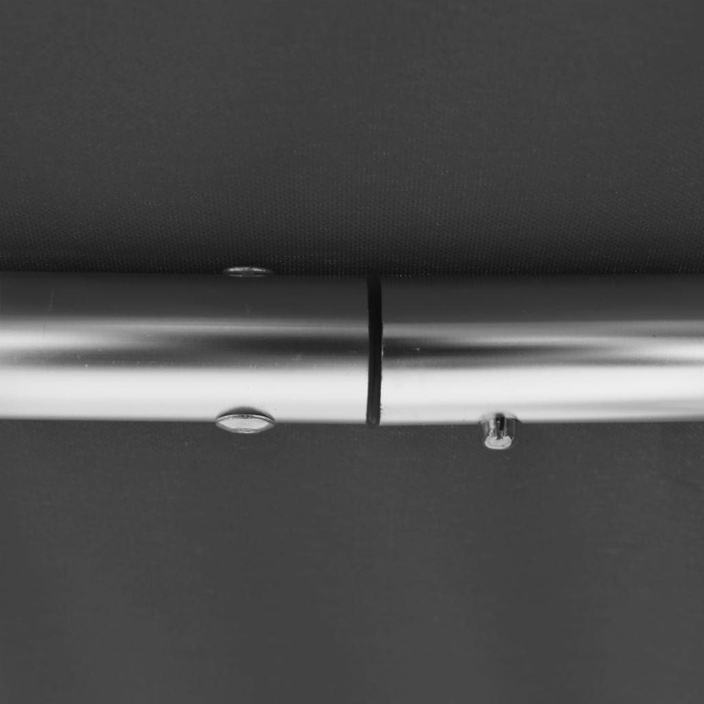 Bimini di Prua con Tendalino a 3 Archi Antracite 183x140x137 cm - homemem39