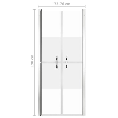 Porta per Doccia in ESG Semi-Satinato 76x190 cm - homemem39