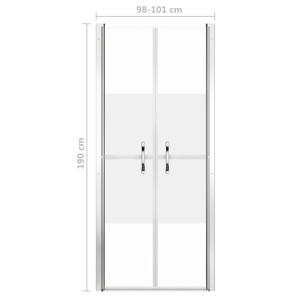 Porta per Doccia in ESG Semi-Satinato 101x190 cm - homemem39