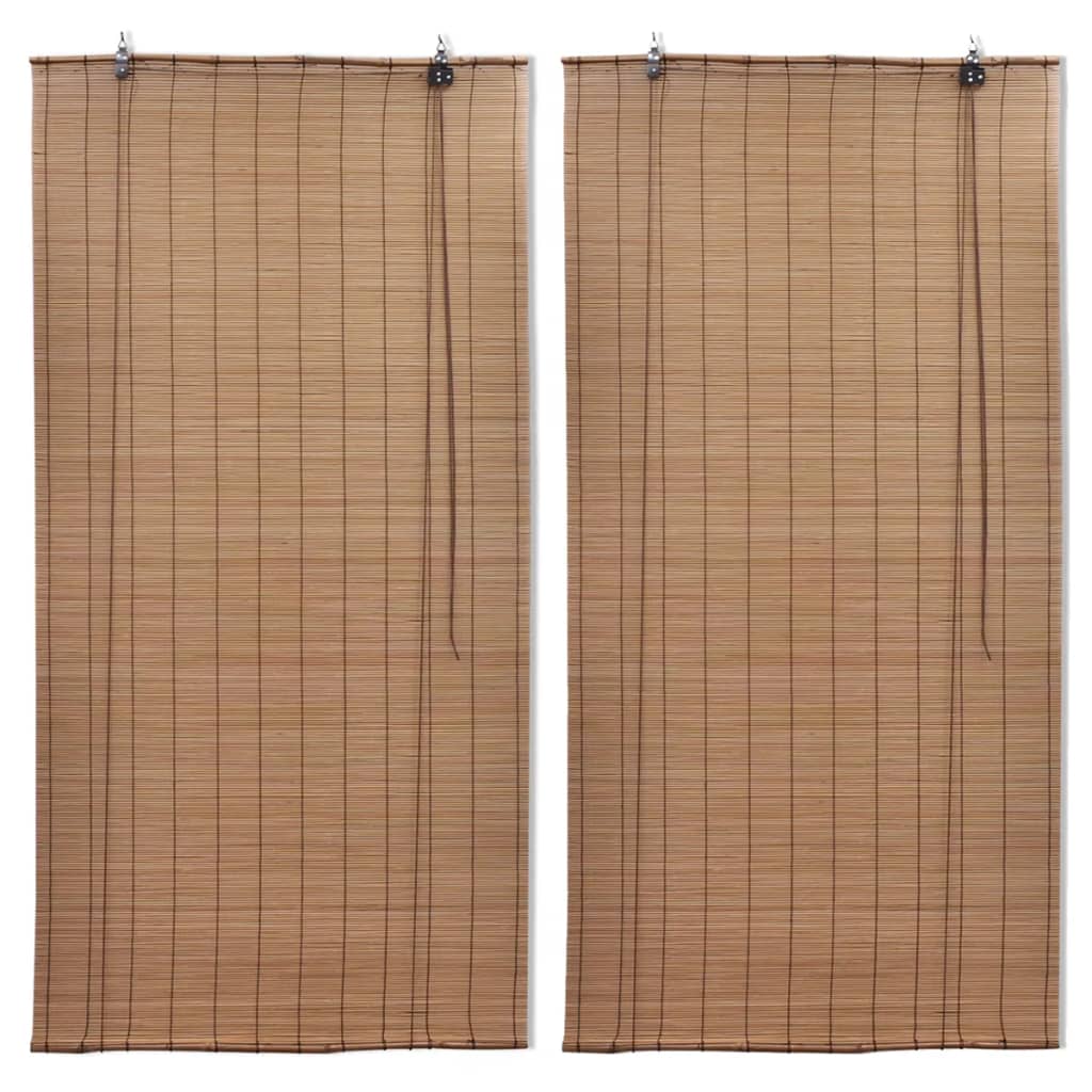 Tende Oscuranti in Bambù 2 pz 100 x 160 cm Marroni - homemem39