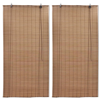 Tende Oscuranti in Bambù 2 pz 100 x 160 cm Marroni - homemem39