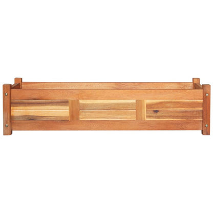 Letti Rialzati da Giardino 2 pz in Legno di Acacia 100x30x25 cm - homemem39