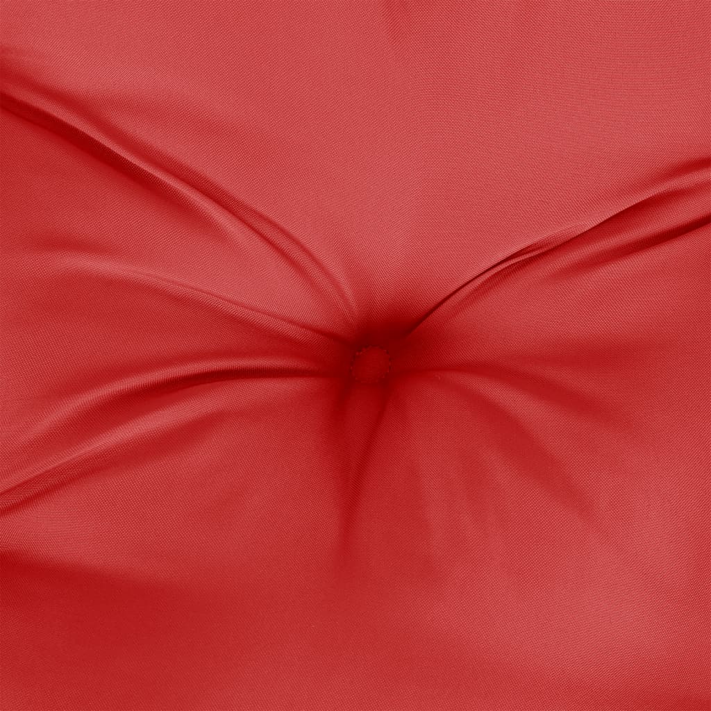 Cuscino per Pallet Rosso 80x80x12 cm in Tessuto - homemem39