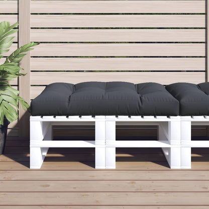 Cuscino per Pallet Antracite 120x80x12 cm in Tessuto - homemem39