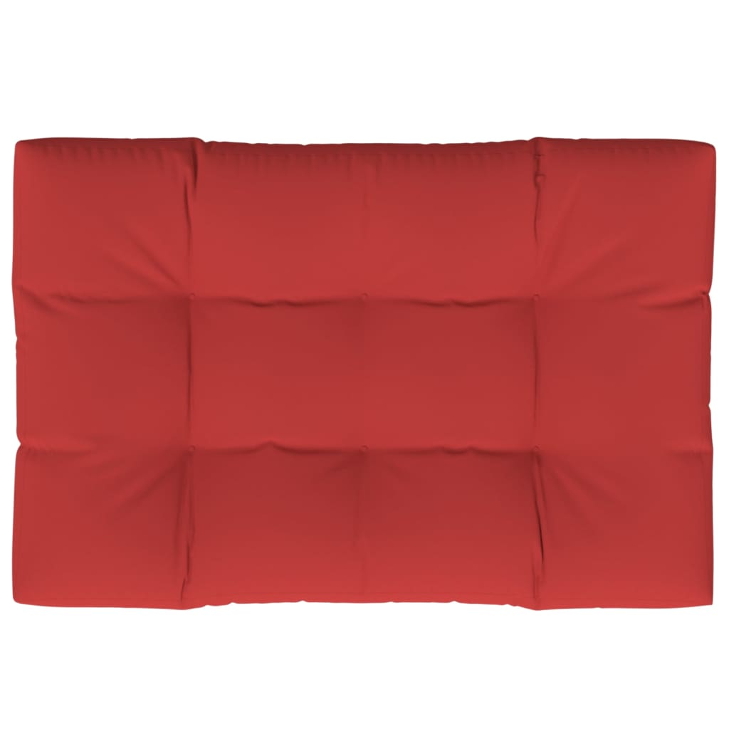 Cuscino per Pallet Rosso 120x80x12 cm in Tessuto - homemem39
