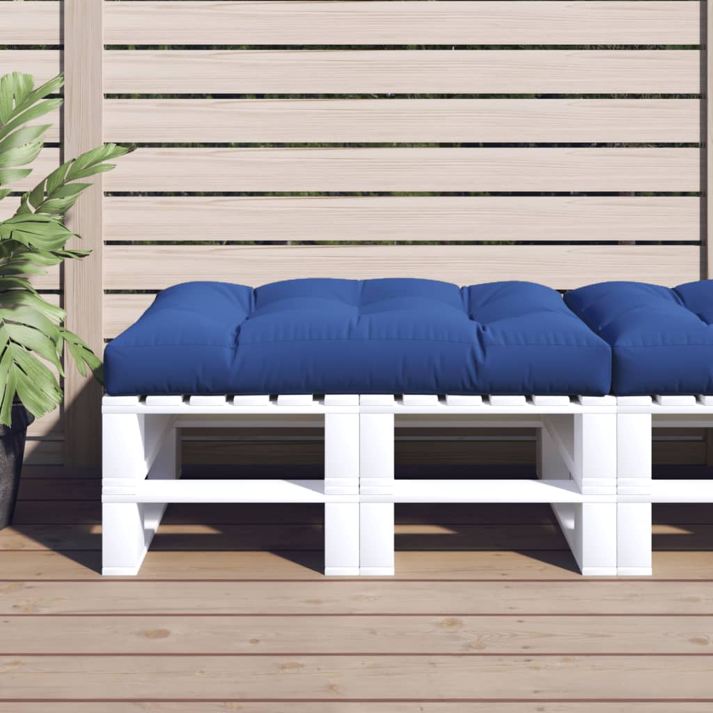 Cuscino per Pallet Blu Reale 120x80x12 cm in Tessuto - homemem39