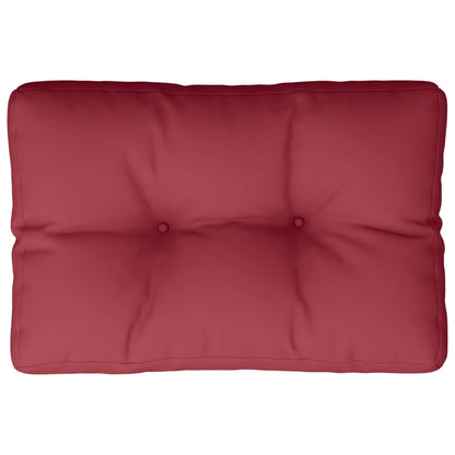 Cuscino per Pallet Rosso Vino 50x40x12 cm in Tessuto - homemem39