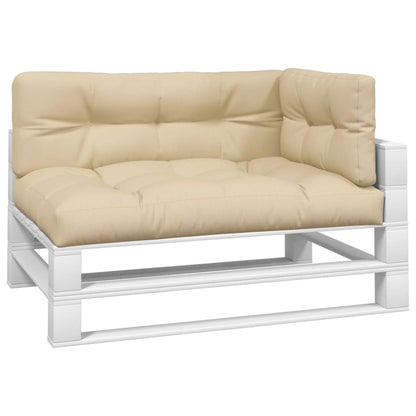 Cuscini per Pallet 3 pz Beige in Tessuto - homemem39