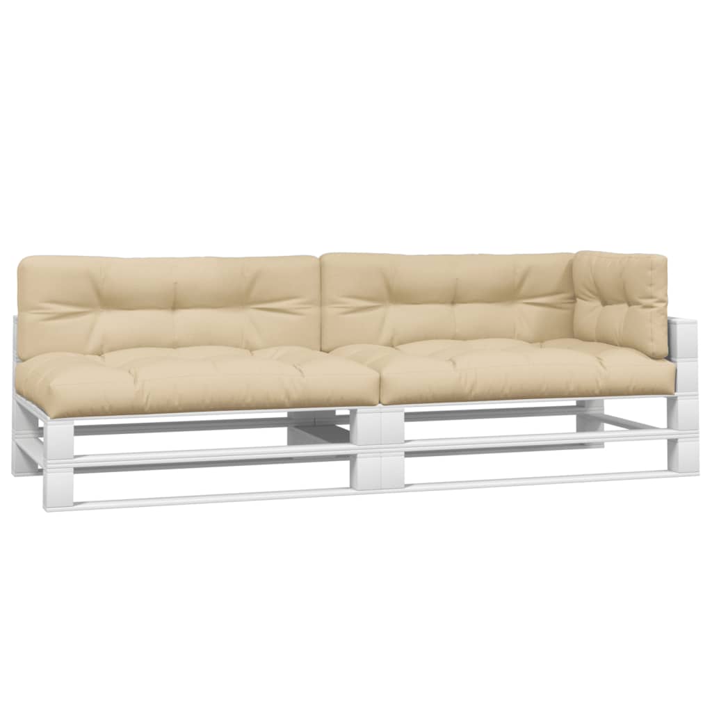 Cuscini per Pallet 5 pz Beige in Tessuto - homemem39