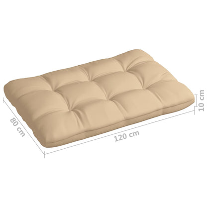 Cuscini per Pallet 5 pz Beige in Tessuto - homemem39