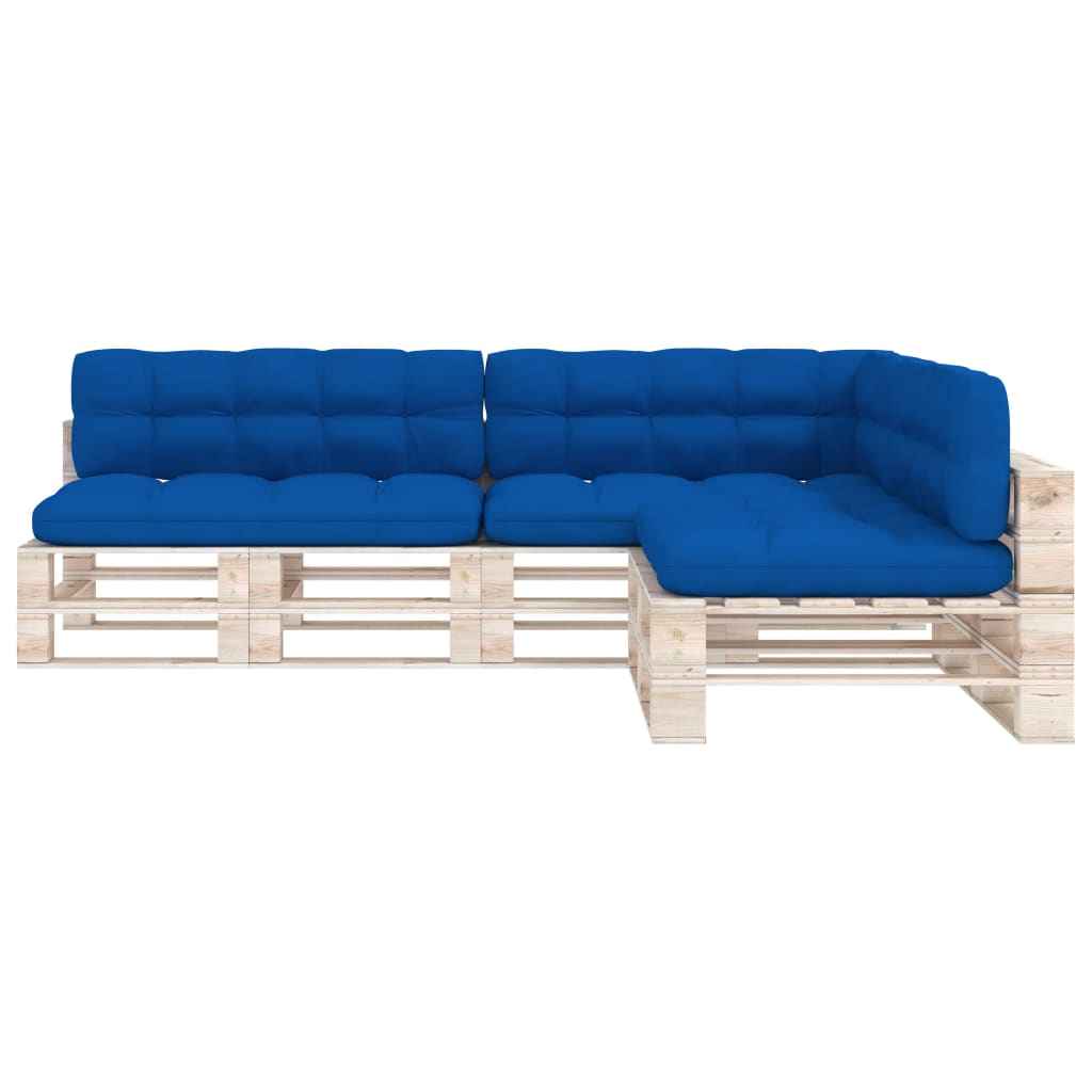 Cuscini per Divano Pallet 7 pz Blu Reale - homemem39