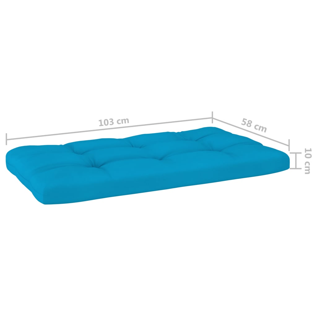 Cuscini per Divano su Pallet 3 pz Blu - homemem39