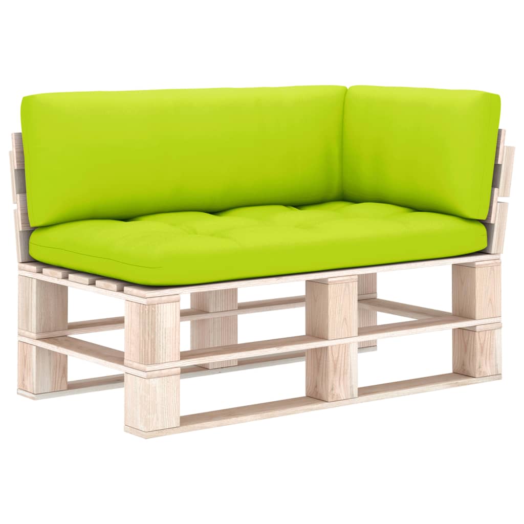 Cuscini per Divano Pallet 3 pz Verde Brillante - homemem39