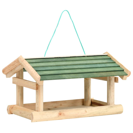 Mangiatoia per Uccelli in Legno Massello 35x29,5x21cm - homemem39