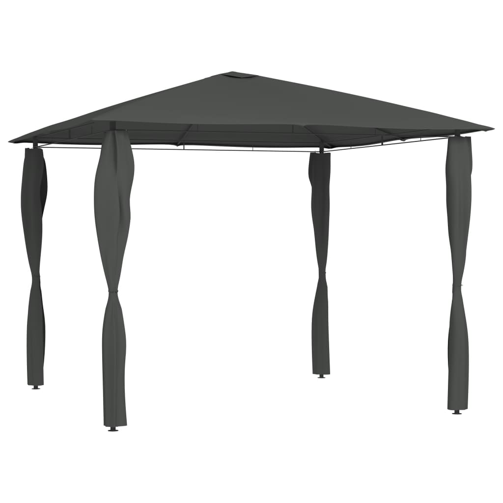 Gazebo con Montanti Rivestiti 3x3x2,6 m Antracite 160 g/m² - homemem39